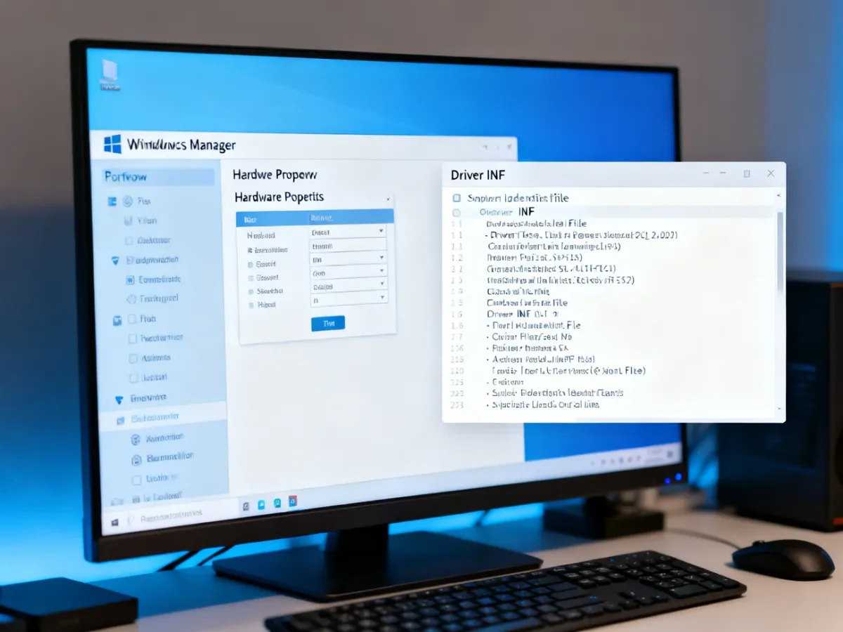 Porównywanie identyfikatora sprzętu z wpisem w pliku INF